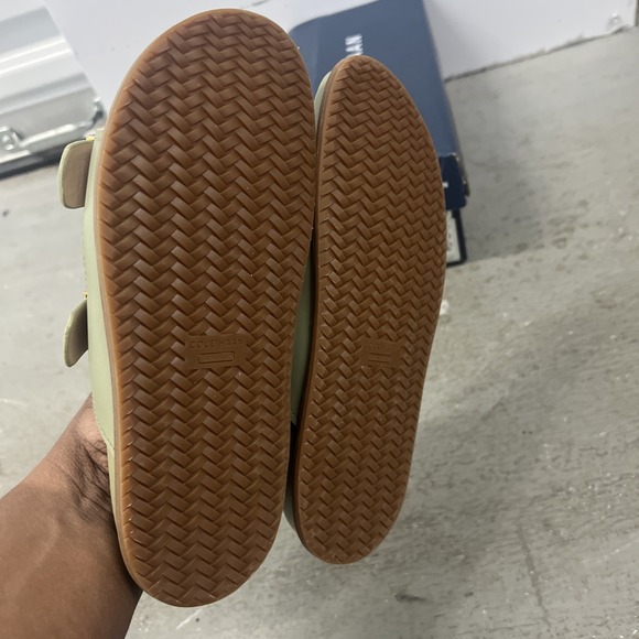 Cole Haan Womens Marisol Footbed Sandals Double Buckle Slide Green Leather Sz 6B - Picture 6 of 7